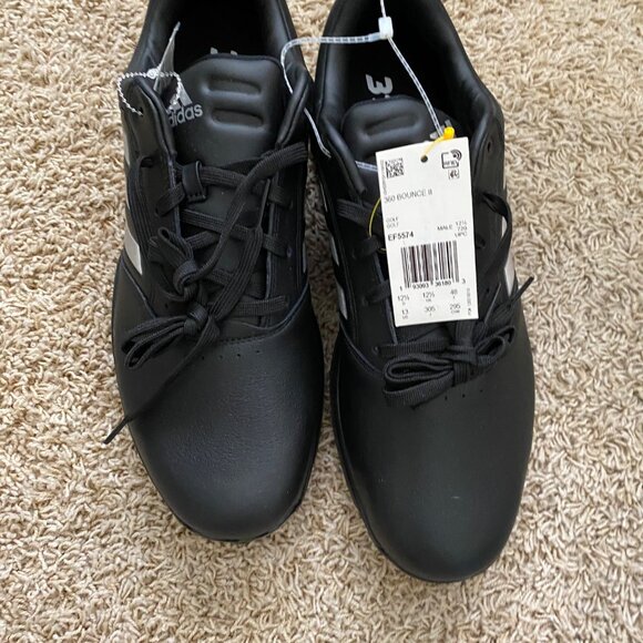 Adidas Mens 360 Bounce 2.0 EF5574 Golf Shoes Black Size 7.5
